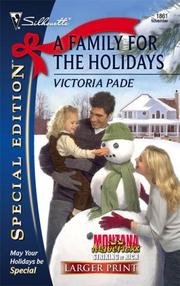 Cover of: A Family For The Holidays: Montana Mavericks