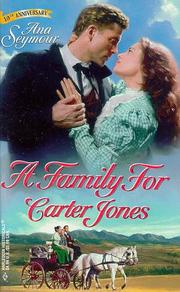 Cover of: A Family For Carter Jones