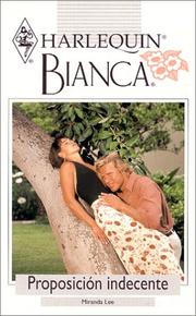 Cover of: Proposicion Indecente (Indecent Proposition) (Harlequin Bianca (Spanish))