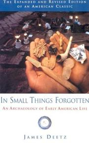 In small things forgotten by James Deetz