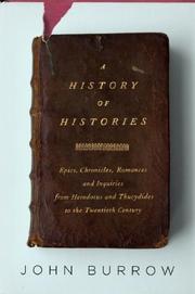 A History of Histories by John Burrow