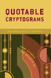 Cover of: Quotable Cryptograms: 500 Famous Quotes to Decipher