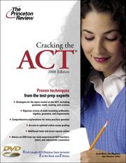 Cover of: Cracking the ACT with DVD by Princeton Review