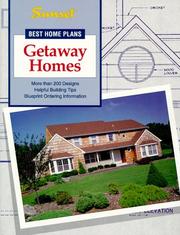 Cover of: Getaway Homes (Best Home Plans) by Sunset Books