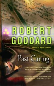 Cover of: Past Caring by Robert Goddard