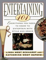 Cover of: Entertaining 101 by Linda West Eckhardt