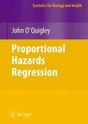 Cover of: Proportional Hazards Regression (Statistics for Biology and Health) by John O'Quigley