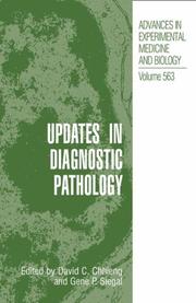 Cover of: Updates in Diagnostic Pathology (Advances in Experimental Medicine and Biology)