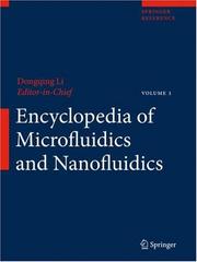 Cover of: Encyclopedia of Microfluidics and Nanofluidics by Dongqing Li