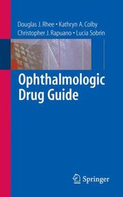 Cover of: Ophthalmologic Drug Guide