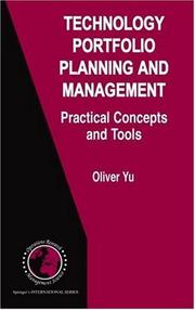 Cover of: Technology Portfolio Planning and Management: Practical Concepts and Tools (International Series in Operations Research & Management Science)