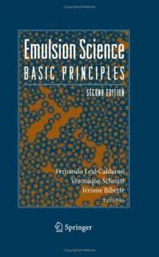 Cover of: Emulsion Science by Fernando Leal-Calderon, Véronique Schmitt, Jerome Bibette