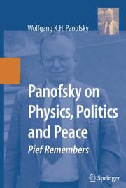 Cover of: Panofsky on Physics, Politics, and Peace by Wolfgang Kurt Hermann Panofsky