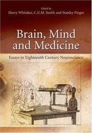 Cover of: Brain, Mind and Medicine:: Essays in Eighteenth-Century Neuroscience