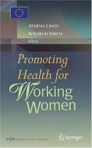 Cover of: Promoting Health for Working Women by 