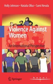 Cover of: Violence Against Women: An International Perspective