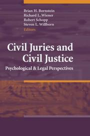 Cover of: Civil Juries and Civil Justice: Psychological and Legal Perspectives