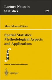 Cover of: Spatial Statistics: Methodological Aspects and Applications (Lecture Notes in Statistics)