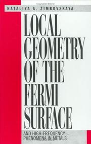 Local Geometry of the Fermi Surface by Zimbovskaya Nataliya