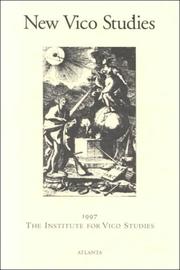 Cover of: New Vico Studies 1997 (New Vico Studies)