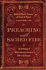 Cover of: Preaching with Sacred Fire: An Anthology of African American Sermons, 1750 to the Present