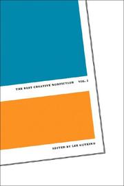 Cover of: The Best Creative Nonfiction Vol. 2 | Lee Gutkind