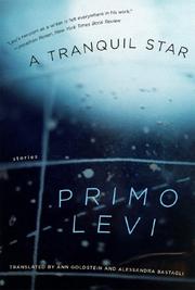 Cover of: A Tranquil Star by Primo Levi