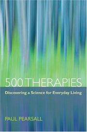 Cover of: 500 Therapies by Paul Pearsall