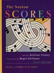 Cover of: The Norton Scores: Volume 2: Schubert to the Present (Norton Scores)