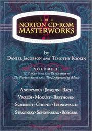 Cover of: The Norton Cd-Rom Masterworks by Daniel Jacobson, Timothy Koozin
