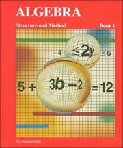 Cover of: Algebra by BROWN, COLE DOLCIANI