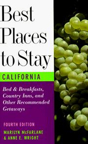 Cover of: Best Places to Stay in California