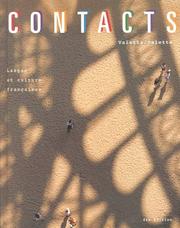 Cover of: Contacts by Jean-Paul Valette, Rebecca M. Valette