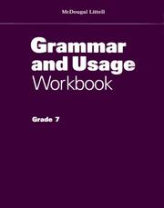 Cover of: Grammar Usage Workbook by McDougal Littell