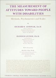 The Measurement of Attitudes Toward People with Disabilities by Hanoch Livneh