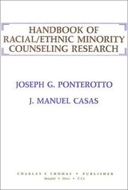 Cover of: Handbook of Racial Ethnic Minority Counseling Research