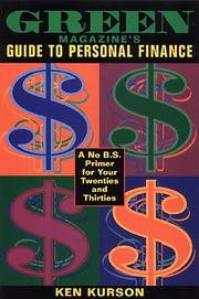 Cover of: The Green magazine guide to personal finance by Ken Kurson