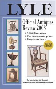 Cover of: Lyle Official Antiques Review 2003 (Lyle)