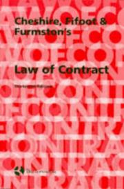 Cover of: Cheshire Fifoot and Furmston's Law of Contract by Michael Furmston