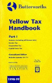 Cover of: Butterworths' Yellow Tax Handbook 1998-99 by Unkown