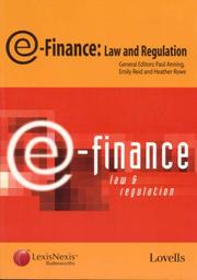 Cover of: E-Finance