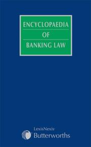 Cover of: Encyclopaedia of Banking Law