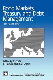 Cover of: Bond Markets, Treasury and Debt Management - The Italian case by H. Scobie