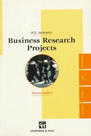 Cover of: Business Research Projects (Management Education & Development)