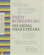 Cover of: Speaking Shakespeare (Performance Studies)