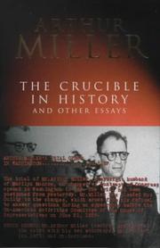 Cover of: "The Crucible" in History and Other Essays by Arthur Miller