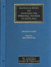 McEwan & Paton on damages in Scotland by Ann Paton, Robin Gilmour McEwan