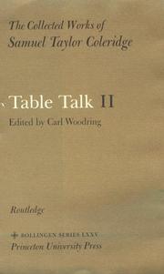 Cover of: The Collected Works of Samuel Taylor Coleridge: Volume 14: Table Talk (Collected Works of Samuel Taylor Coleridge)