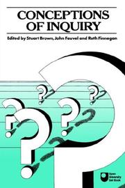 Cover of: Conceptions of Inquiry by Stuart Brown