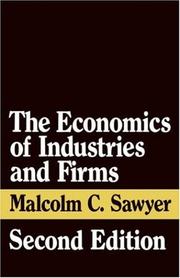 Cover of: The Economics of Industries and Firms | Malcolm Sawyer